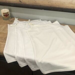 Ann Taylor Camis (4) - 3 White, 1 Cream Size M